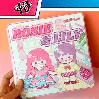 Đồ Chơi Ngôi Nhà Búp Bê Giấy Thủ Công Tự Cắt Dán - Ngôi Nhà Của Rosie và Lily