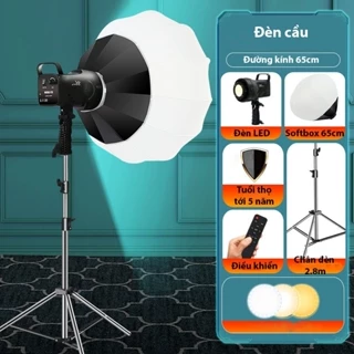 GIAO HỎA TỐC HN - Đèn chụp ảnh studio hình cầu SYsheying AR-LX0101, đèn led chụp ảnh quay video với 3 chế độ sáng