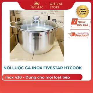 Nồi luộc gà inox Fivestat HTcook HTN28001, HTN 30001(size 28-30-32cm) - ảnh thật shop chụp