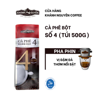 Cà phê Bột Số 4 - Khánh Nguyên Coffee - Hương vị thơm nổi bật - Pha phin - Cà phê giá tốt