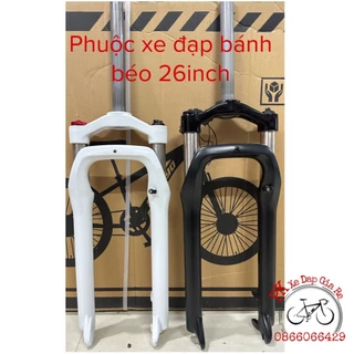 Phuộc/ Thụt nhôm xe đạp bánh béo 26 inch cao cấp, Phuộc nhún xe đạp MTB bánh to 26 inch