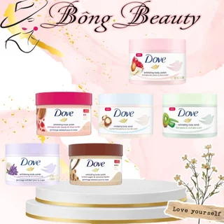 Tẩy Tế Bào Chết Dove Exfoliating Body Polish Scrub tẩy da chết, dưỡng ẩm toàn thân 298g - BÔNGBIE  SHOP