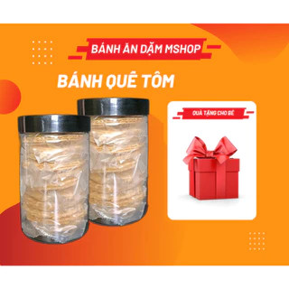 [Có quà] BÁNH QUẾ TÔM - Bánh ăn dặm handmade M'shop