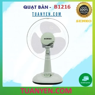 (SHOPEE VIDEO) Quạt bàn Senko B3 3 cánh B1216 Nút Bấm - công suất 40w hàng chính hãng - Tuấn Yến