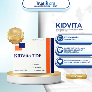 Siro Uống Kidvita, bổ sung vitamin, hỗ trợ cải thiện còi xương, hộp 20 viên | Dược phẩm TRUECARE