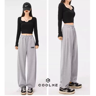 Quần jogger nỉ nam nữ thể thao, quần nỉ ống rộng thun xuông dài unisex phong cách Hàn Quốc - Coolme