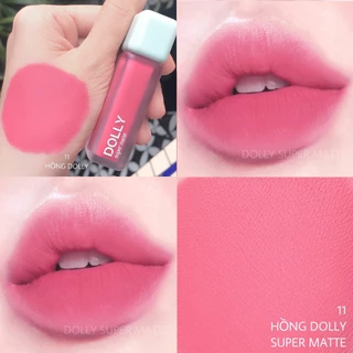 Son Lì Son Kem DOLLY MATTE Không Chì Cao Cấp Chính Hãng Màu <hồng dolly>