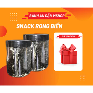 [Có quà] BÁNH RONG BIỂN KẸP HẠNH NHÂN (150gr) - Bánh ăn dặm handmade Mshop (dành cho bé từ 8m+)