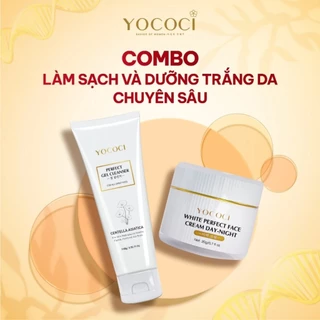 Bộ Đôi Làm Sạch và Dưỡng Trắng Toàn Diện Cho Da Mặt Thương HIệu Yococi (1 face 20g + 1gell rửa mặt 100g)