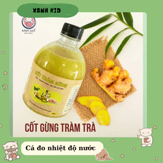 Cốt gừng tràm trà tắm bé, ngâm chân cho cả gia đình phòng ho cảm cúm giao mùa