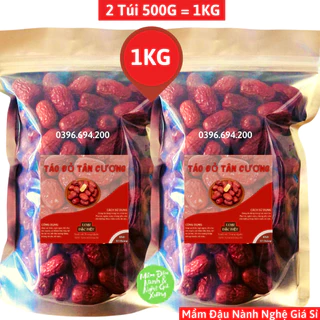 (Combo 2 Túi 500g) 1Kg Táo Đỏ Tân Cương Size TRUNG Loại Ngon Ngọt Chắc Thịt Dùng Nấu Chè Dưỡng Nhan, Trà Thảo Mộc