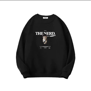 Áo sweater nỉ bông unisex nam nữ form suông The Nerd Byjolievn