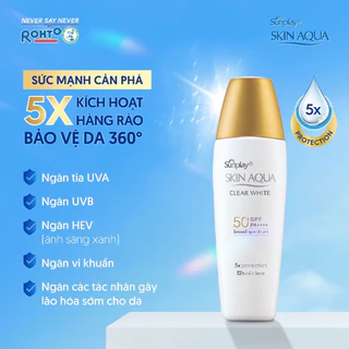 Sữa chống nắng Sunplay Skin Aqua Clear White Milk 25g