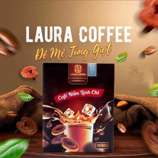 (Giá Sỉ) Cà Phê Laura Coffee nấm linh chi hộp 10 gói