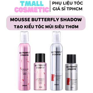 Gôm mềm giữ nếp tóc nữ Butterfly Shadow 300ml 80ml keo bọt tạo kiểu và giữ nếp tóc uốn xoăn tự nhiên | TMALL COSMETIC