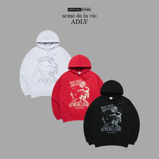 Áo hoodie ADLV ASTRONAUT ADVENTURE dáng oversized màu đen/đỏ/muối tiêu - Hàng chính hãng