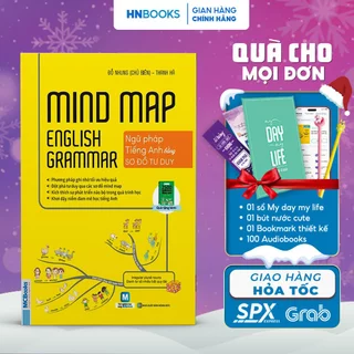 Sách - Mindmap English Grammar - Ngữ Pháp Tiếng Anh Bằng Sơ Đồ Tư Duy Cho Người Học Căn Bản - Học Kèm App