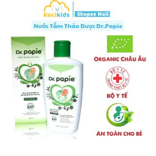 Nước Tắm Thảo Dược Dr.Papie Cho Bé Giúp Ngăn Ngừa Và Giảm Các Vấn Đề Về Da Chai 230ml