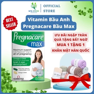 Vitamin Tổng Hợp Pregnacare Max Bầu Anh - UK 84 Viên Mẫu Mới cho mẹ bầu