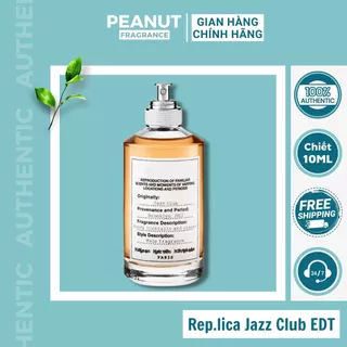 (Mẫu thử) Nước hoa unisex RepIIca Jarr Club EDT chai 10ml bỏ túi dạng xịt Peanut