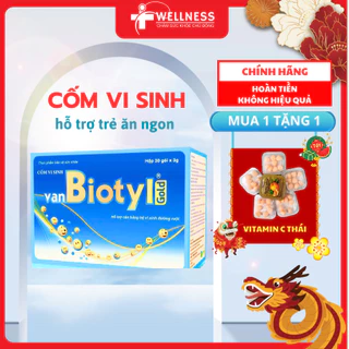 Cốm vi sinh Bio acimin gold, bio van biotyl giúp tiêu hoá khoẻ, trẻ ăn ngon, 30 gói