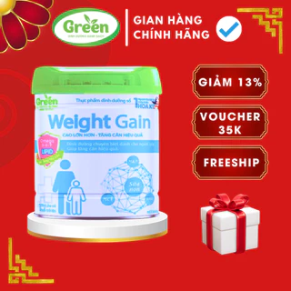 Sữa tăng cân cho người gầy Weight Gain Green Milk 900g date 2025