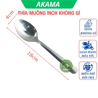 Muỗng inox, thìa ăn cơm, thép không gỉ, sáng bóng bền đẹp