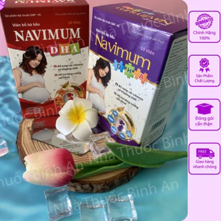 VITAMIN BỔ BẦU NAVIMUM DHA Bổ sung DHA, sắt, Kẽm, Acid Folic, các Vitamin thiết yếu cho phụ nữ có thai và cho con bú