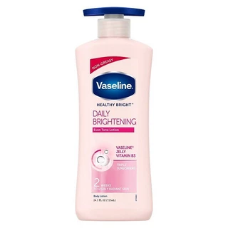 Sữa dưỡng thể Vaseline Healthy White UV Lightening Body Lotion 725ml giúp dưỡng trắng dưỡng ẩm phù hợp cho mọi loại da