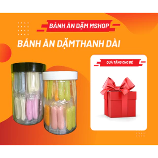 [Có quà] BÁNH ĂN DẶM THANH DÀI (sữa chua/lòng đỏ) - Bánh ăn dăm handmade Mshop dành cho bé từ 5-6m+