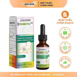 Siro NMI Probiotic Drop [Chính hãng] -Lọ 30ml Bổ sung lợi khuẩn, hỗ trợ tiêu hóa, cân bằng hệ vi sinh đường ruột cho trẻ