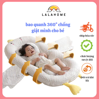 Nôi ngỗng chống giật mình cho bé kèm gối và chặn, Đệm ngủ hình ngỗng, Nôi chung giường cho bé