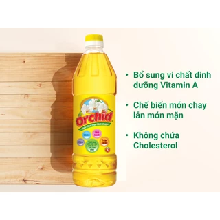 (Xả kho HSD 2025) Dầu thực vật tinh luyện Orchid chai 1 lít