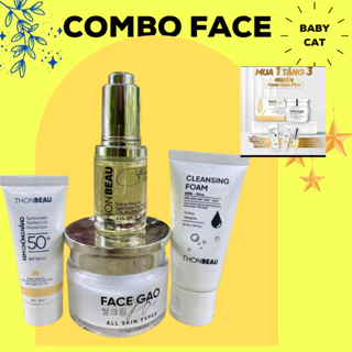 Trọn bộ kem Face Gạo [Mẫu lớn]Kem Face Gạo 25gr+Tinh chất 40ml+Sữa Rửa Mặt +Kem Chống Nắng  dưỡng da hoàn hảo