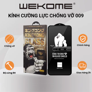 [CHỐNG VỠ] Kính cường lực Kingkong iP 009 hộp sắt WK không hộp trần dán full cho IP 7 8 X XS Max 11 12 Pro 13 13pro 14