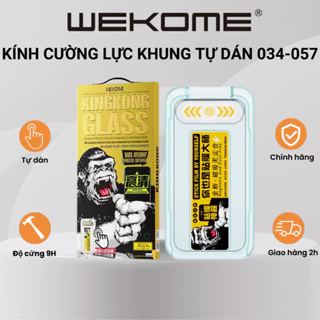 [KHUNG TỰ DÁN] Kính cường lực KingKong bảo vệ màng loa WEKOME 034-057 cho lp 11 12 13 pro max 14 pro max x xr xs max