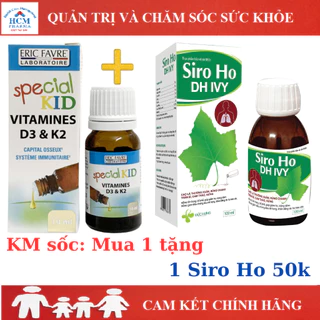 Vitamin d3 k2 cho bé trẻ sơ sinh SPECIAL KID giúp hấp thu canxi, ngủ ngon giấc nhập khẩu Pháp chai 10ml HCM PHARMA SPC20