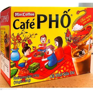 ( date 12/25)Cà Phê Phố Sữa Xuân Hộp 10 gói