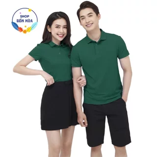 Áo thun cotton có cổ cá sấu 4 chiều nam nữ đồ đôi di bien - SHOP BỐN MÙA