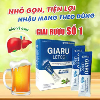 Giải rượu bia Giaru letco gói nước uống tiện lợi