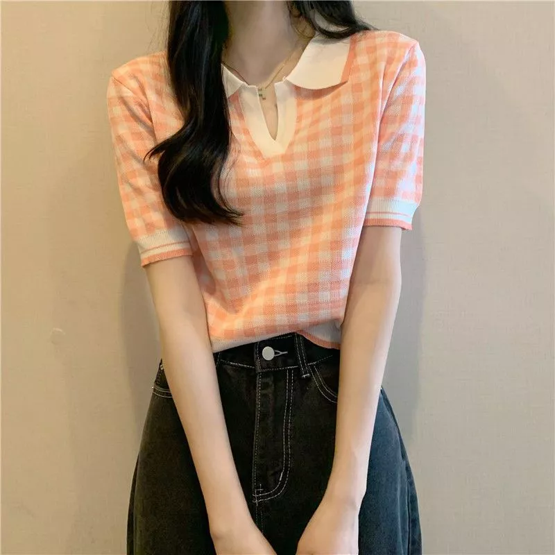 Áo mongtoghi dáng lửng áo croptop dệt kim Quảng Châu