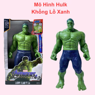 Mô hình Hulk mô hình khổng lồ xanh nhựa đặc cao 30cm có đèn và nhạc thiết kế cao cấp