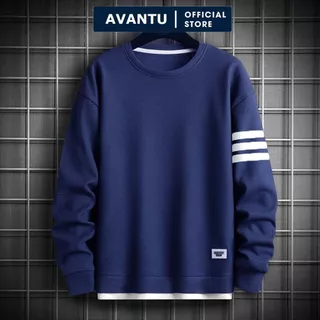 Áo Sweater Nam Nữ Unisex Phối Viền Trẻ Trung Cao Cấp, Áo Thu Đông Cổ Tròn Chất Tổ Ong  AD06 AD04 - AVANTU