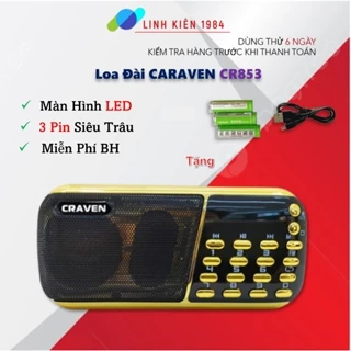 Loa Đài Craven,BKK Nghe Thẻ Nhớ, USB, FM, Máy Nghe Nhạc Mini Tắm Ngôn Ngữ Caraven, Pin Siêu Trâu