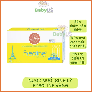 Nước muối sinh lý Fysoline vàng chính hãng vệ sinh an toàn cho bé [BabyUS]