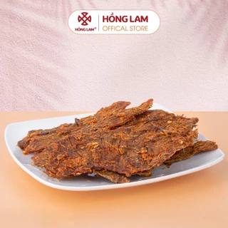 Bò khô miếng Hồng Lam gói (100gr, 200gr, 500gr). Có vị thơm cay ngọt, thịt bò chất lượng