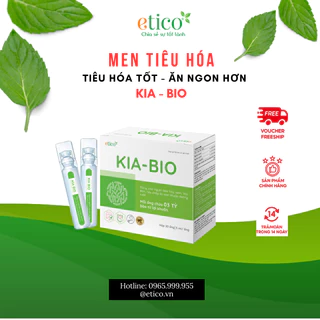 Men tiêu hóa Kia Bio - Hỗ trợ làm giảm các triệu chứng Tiêu chảy, táo bón cấp & mãn tính