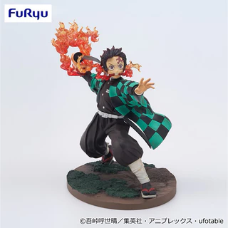 Mô hình Kimetsu no yaiba cực đẹp chính hãng Furyu - Tanjiro hơi thở của lửa