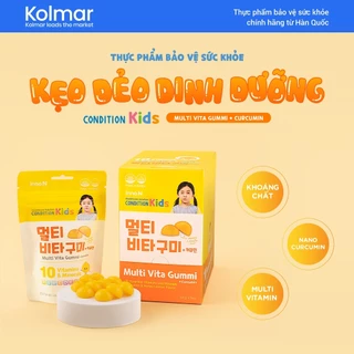 [Kolmar]TPBVSK CONDITION KIDS MULTI VITA GUMMI + CURCUMIN Kẹo Dẻo Dinh Dưỡng - Hộp 5 Gói 90 Viên