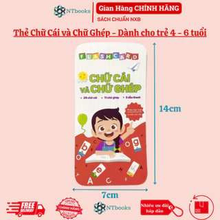 Bộ thẻ Flashcard 42 Thẻ Chữ Cái Và Chữ Ghép Đánh Vần Tiếng Việt